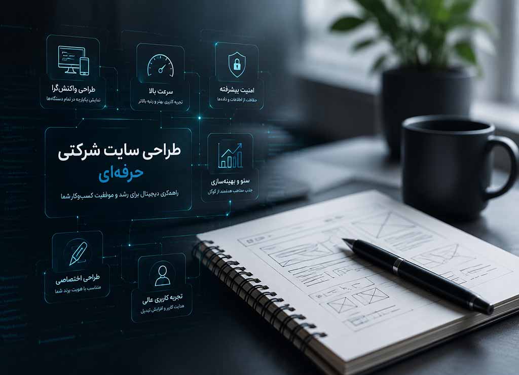 طراحی سایت شرکتی حرفه‌ای